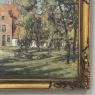 Antique Framed Oil Painting on Canvas signed DeMeer ~ 'View of Bruges'