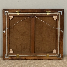 Antique Framed Oil Painting on Canvas signed DeMeer ~ 'View of Bruges'