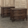 PAIR Antique French Louis XV Walnut Commodes ~ Chests of Drawers