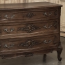 PAIR Antique French Louis XV Walnut Commodes ~ Chests of Drawers
