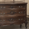 PAIR Antique French Louis XV Walnut Commodes ~ Chests of Drawers