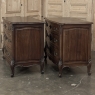 PAIR Antique French Louis XV Walnut Commodes ~ Chests of Drawers