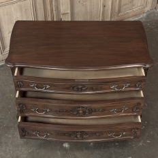 PAIR Antique French Louis XV Walnut Commodes ~ Chests of Drawers
