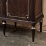 19th Century French Louis XVI Mahogany Buffet with Carrara Marble Top