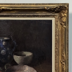 Antique Framed Oil Painting on Canvas by Guy Cambier (1923-2008) 'Country Still LIfe'