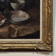 Antique Framed Oil Painting on Canvas by Guy Cambier (1923-2008) 'Country Still LIfe'