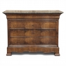 19th Century French Louis Philippe Marble Top Commode by Georges Guerin of Paris