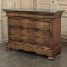 19th Century French Louis Philippe Marble Top Commode by Georges Guerin of Paris