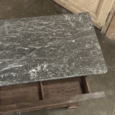 19th Century French Louis Philippe Marble Top Commode by Georges Guerin of Paris