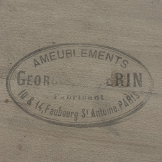 19th Century French Louis Philippe Marble Top Commode by Georges Guerin of Paris