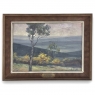 Antique Framed Oil Painting on Board by Dieudonné Jacobs (1887–1967), “Les Genêts”