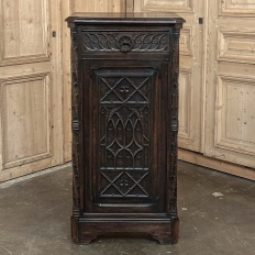 19th Century Gothic Oak Confiturier ~ Cabinet