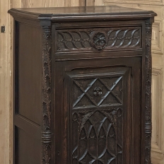 19th Century Gothic Oak Confiturier ~ Cabinet