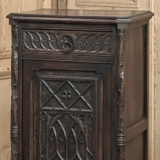 19th Century Gothic Oak Confiturier ~ Cabinet