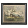 Framed Oil Painting on Canvas by E. Van Orden 'Spring Time Pastoral'