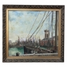 Antique Framed Oil Painting on Board by Windel