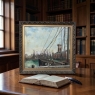 Antique Framed Oil Painting on Board by Windel