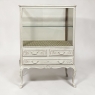 Vintage Country French Louis XV Painted Vitrine