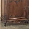 Antique Country French Louis XIV Walnut Marble Top Buffet