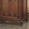Antique Country French Louis XIV Walnut Marble Top Buffet