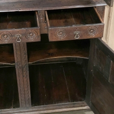 19th Century Rustic Renaissance Two-Tiered Cabinet