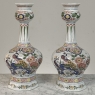 Pair of Large Boch Frères Keramis Polychrome Faience Vases