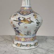 Pair of Large Boch Frères Keramis Polychrome Faience Vases