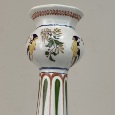 Pair of Large Boch Frères Keramis Polychrome Faience Vases