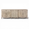 Grand Liégeois Louis XIV Style Stripped Oak Buffet ~ Credenza
