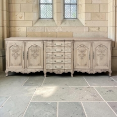 Grand Liégeois Louis XIV Style Stripped Oak Buffet ~ Credenza