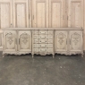 Grand Liégeois Louis XIV Style Stripped Oak Buffet ~ Credenza