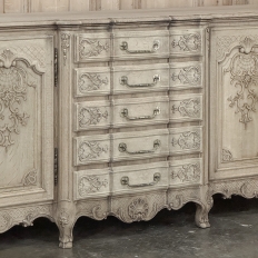 Grand Liégeois Louis XIV Style Stripped Oak Buffet ~ Credenza