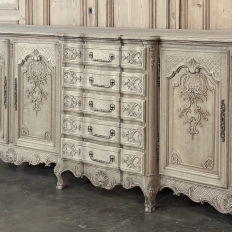 Grand Liégeois Louis XIV Style Stripped Oak Buffet ~ Credenza