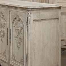 Grand Liégeois Louis XIV Style Stripped Oak Buffet ~ Credenza