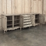 Grand Liégeois Louis XIV Style Stripped Oak Buffet ~ Credenza
