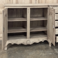 Grand Liégeois Louis XIV Style Stripped Oak Buffet ~ Credenza