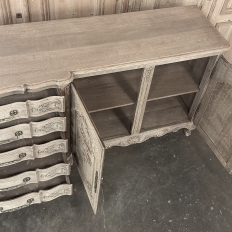 Grand Liégeois Louis XIV Style Stripped Oak Buffet ~ Credenza