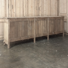 Grand Liégeois Louis XIV Style Stripped Oak Buffet ~ Credenza