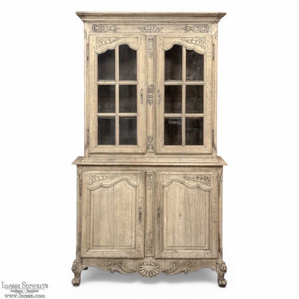 19th Century French Louis XIV Two-Tiered Bookcase ~ China Buffet