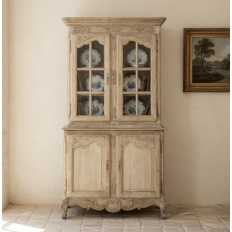 19th Century French Louis XIV Two-Tiered Bookcase ~ China Buffet