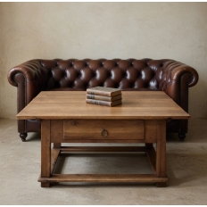 19th Century Rustic Country French Fruitwood Coffee Table