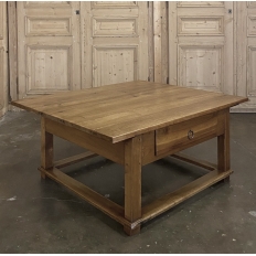 19th Century Rustic Country French Fruitwood Coffee Table
