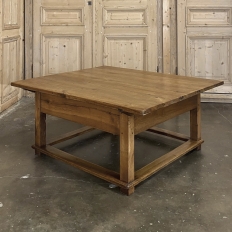 19th Century Rustic Country French Fruitwood Coffee Table