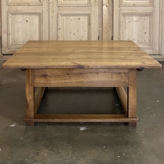 19th Century Rustic Country French Fruitwood Coffee Table
