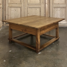 19th Century Rustic Country French Fruitwood Coffee Table