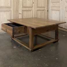 19th Century Rustic Country French Fruitwood Coffee Table