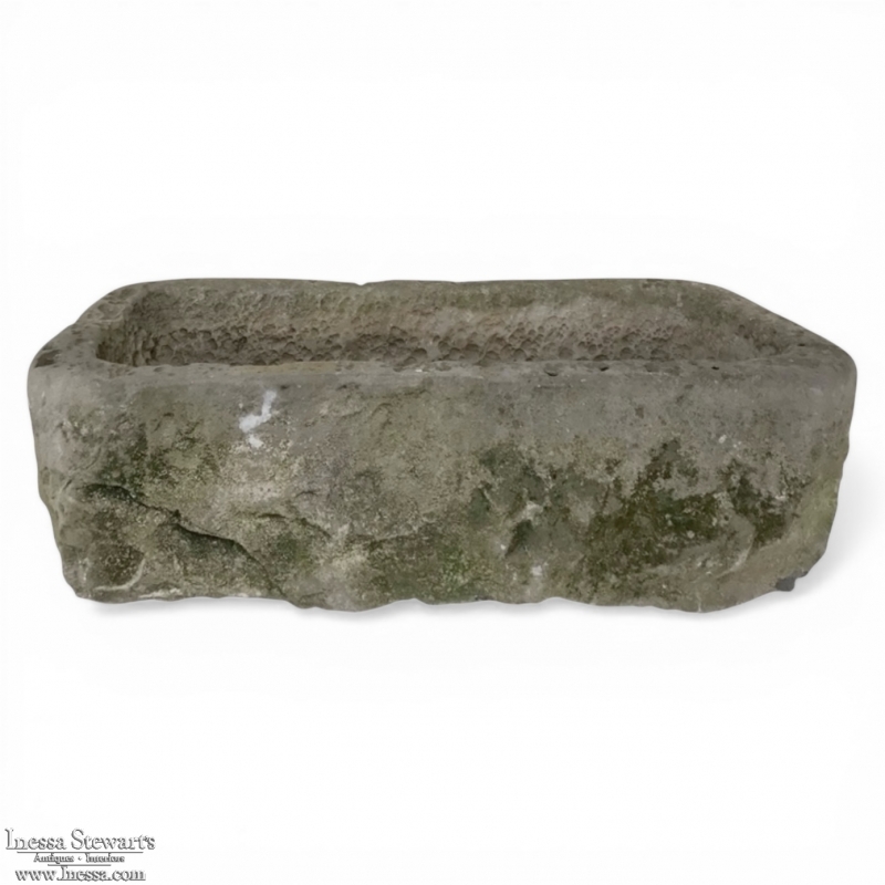 18th Century Hand-Carved Stone Jardiniere