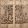 Pair Antique Tapestries after David Teniers the Younger
