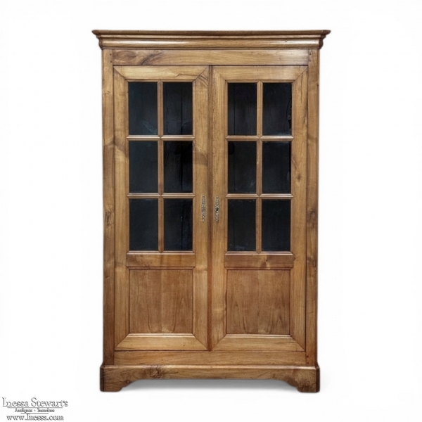 Louis Philippe Period Cherrywood Bookcase ~ Display Cabinet