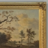 17th Century European Pastoral Landscape Oil on Canvas in Original Frame